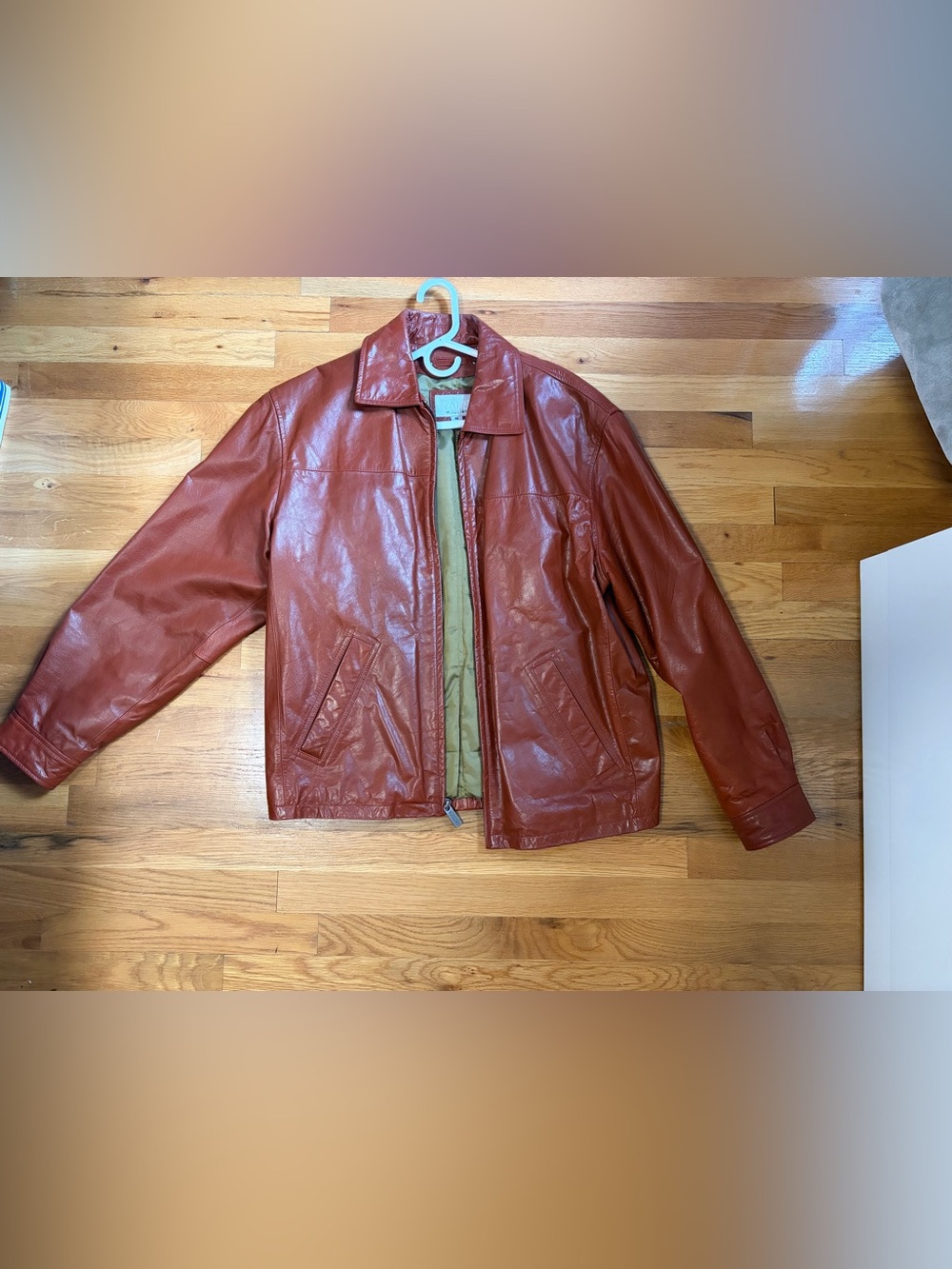 Wilsons Leather x M. Julian Genuine Leather Collared Zip Moto/Harrington Jacket